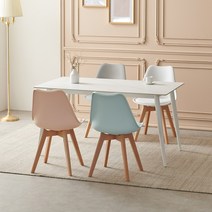 라로퍼니처 에버 1200 1400 포세린 통 세라믹 4인 식탁 세트, 1400 화이트, 그레이 의자4