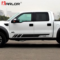 포드 레인저 랩터 F150 픽업용 자동차 차량용 양면 스티커 데칼 장식 1쌍, 06 파란_02 F250