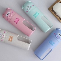 후니네가게 어린이 휴대용 양치컵 칫솔보관케이스 어린이집 준비물 칫솔 세트 유치원 초등학교 여행용 유아, 3.민트1개(칫솔2개포함)