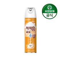 유한양행 [본사직영] 해피홈 모기약 수성 에어로솔 감귤향 500mL, 1개