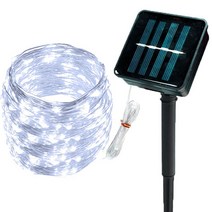 크리스마스 led 조명 야외 태양열 구리 와이어 LED 스트링 라이트 화환 패어리 라이트 휴일 웨딩 가든 장식, 11 42M 400LED, 02 White