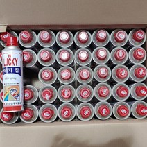 럭키 락카 스프레이 1박스 페인트 녹방지 도색 리폼 라카, 미색