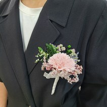 카네이션 코사지 자석 브로치 어버이날 스승의날 단체 선물, 핑크