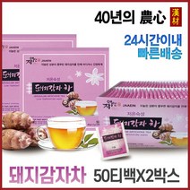 자애인 국산 돼지감자차 100티백 (50티백+50티백), 120g, 1세트