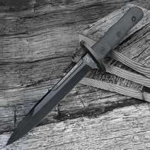 야외 고정 블레이드 나이프 캠핑 사냥 경도 스트레이트 휴대용 전투 생존 칼집과 자기 방어, [02] Black, 1개