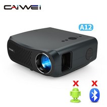 4K 빔 프로젝터 휴대용 캠핑용 caiwei 프로젝터 4k 10000 루멘 풀 hd, a12 기반 버전, 우리 플러그