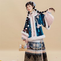 철릭원피스 스몰웨딩 배색 개량한복치마 원단 컬러 설날 생활 패션 루즈핏 전통