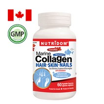 뉴트리돔 마린콜라겐 60캡슐 흡수가 잘되는 피쉬콜라겐 저분자콜라겐 (피부 손톱 머리카락) N220