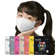 플로우 천사마스크 KF94 새부리형 마스크 소형(S/XS) 50매, 단품, 사이즈:초소형|색상:코랄