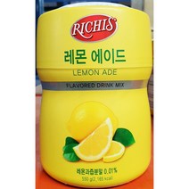 레몬 에이드 파우더 리치스 550g 액상 음료 베이스, 1, 본상품선택, 1