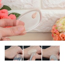 1p 메이크업 실리콘 퍼프 화장 파운데이션 로션 파우더 퍼프