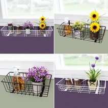 미니화분정리 걸이식 철제 창문선반 인테리어선반 다육이받침대 네트망, 창틀선반 (대)