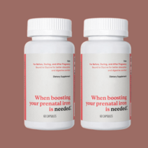 니드 임신 멀티 비타민 철분 비건 60캡슐x2, 비타민 60캡슐x2