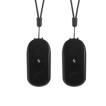 휴대용 가정용 산소발생기 차량용 독서실 사무실 강아지 고양이 매다는 목 공기 청정기 목걸이 개인 착용, 06 2pcs black