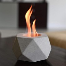 COLSEN 탁상 문지르는 알코올 벽난로 실내 실외 화덕 휴대용 불 콘크리트 그릇 냄비 ...