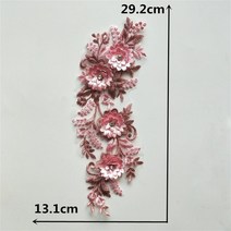 아플리케 1pcs 레이스 칼라 바느질 공예 용품 네크라인 응용 프로그램 diy 웨딩, yl1360