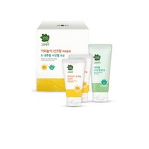 그린핑거 야외놀이 선크림 파워블록 SPF50+ PA++++ 80ml 2p + 내추럴 수딩 젤 로션 100ml, 1세트
