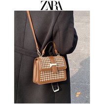 ZARA 자라 가방 하운드 체크 숄더 크로스백 미니 데일리