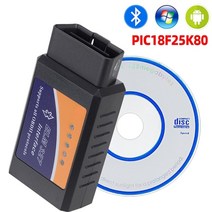 자동차 진단기 elm327 블루투스 v1.5 pic18f25k80 칩 진단 도구 j1850 elm 327 v 1.5 for obdii obd2 차량 안드로이드 토크 obd