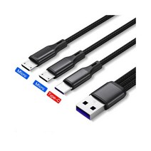 1.2m 고속 충전 새로운 3 인 1 USB 케이블 아이폰 삼성 샤오미 멀티 충전기 마이크로 USB 케이블 2 인 1 휴대 전화 USB c형, 2micro 1type-c
