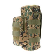 야외 스포츠 물병 가방 위장 Molle 시스템 물병 홀더 군사 사냥 전술 물 주전자 홀더 파우치, 디지털 정글 카모