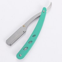바버샵 면도기 클래식1x 다채로운 전문 수동 면도기 스트레이트 에지 스테인레스 스틸 샤프 이발사 접이식, 한개옵션1, 07 green