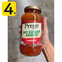 프레고 No SUGAR 토마토 파스타 소스 666g 4개, 1개