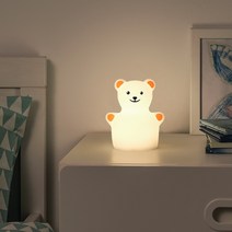 이케아 TOVADER 퇴베데르 LED 수면등 탁상 스탠드 무드등 배터리식, 곰