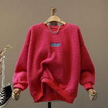 모노시크 로제트 컬러 와우 뽀글이 맨투맨_MNTE277