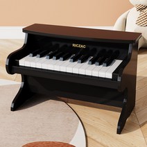독일 RICZAC 미니 피아노 휴대용 소형 피아노 고급 원목 명품 전자 건반 어린이 일렉트로닉 오르간, 블랙