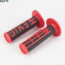 오토바이 핸들 그립 테이퍼 7/8 인치 더트 핏 바이크 모토크로스 고무 젤 핸드 그립 판, 02 red