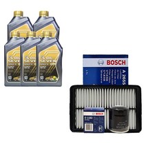 코나 1.6 가솔린 터보 에스오일 세븐골드 C2/C3 5W30(5L) 엔진오일 보쉬 필터 세트 1182-2655, 5000ml, 1개