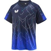 버터플라이 버틀리 반팔 티셔츠 남녀공용 탁구복 유니폼 네이비 46000-178