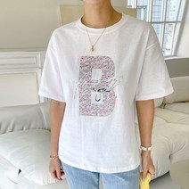 [조아맘] B 플라워 반팔 티 JT06305