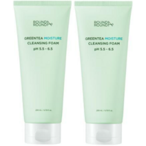 라운드어라운드 그린티 약산성 클렌징폼 200ml (리뉴얼), 2개