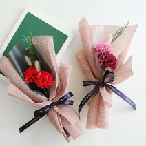 비누카네이션 허니테일꽃다발 [2color], 레드