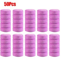 세차 광택 자동차 앞 유리 클리너 발포성 정제 범용 고체 세정제 와이퍼 오일 필름 제거 액세서리, 05 50Pcs