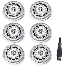 필립스일렉트로마트 호환 면도기 s9000 7000 6pcs sh90 면도날 교체 헤드 필립스 s7000 s8000 s9031 s9041 s9111 s9121 s9151, 없음