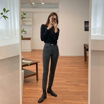 올시즌 페니 흑청 일자컷팅진 빅사이즈 스판 청바지 221