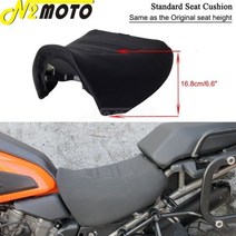 PA RA 1250 블랙 모터 로우 프로파일 프론트 드라이버 솔로 시트 쿠션 커버 할리 팬 아메리카 RA1250, Original Height