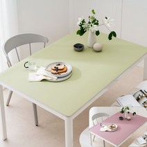 (14colors 11size) 롤로아 100% 방수 가죽 식탁보 테이블보, 140x80cm, 양면-11 (Olive Violet)