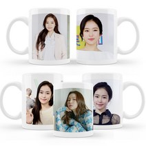 홍자 커스텀 포토 머그컵 2개 세트 선물용 소장용