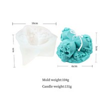3얼굴 여신 촛불 실리콘 몰드 DIY 해골 마녀 만들기 키트 비누 Caly 수지 케이크 금형 선물 공예 용품, 02 B