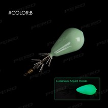 쭈꾸미낚시 에기 제주갑오징어채비 삼봉 쭈꾸미애기 pero luminous squid hook jigs 30g 45g 60g 75g 낚시 문어 오징어 후크 인공 미끼 지그, d, 16호 60g
