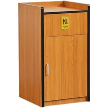 퇴식구 잔반 처리대 쓰레기통 카페 나무 쓰레기통, S40플랫 탑 블랙 릴리프