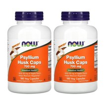 [1+1] Now Foods 나우푸드 차전자피 700mg 180정 식이섬유 사과 펙틴 실리엄 허스크 철분 칼륨 Psyllium Husks 베지캡슐 2개