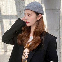 기타 바보사랑[퍼스트앙]깔끔 디자인 여성 숏 비니 모자[무료배송]