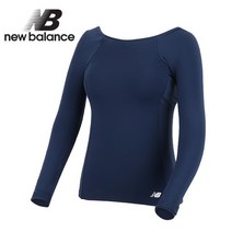 뉴발란스 여성 내장캡 긴팔티 NBND82W272 NAVY 네이비
