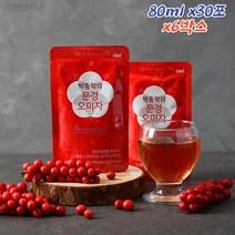 프리미엄 문경 오미자 원액 담은 오미자차 고지베리 전통차 회사 거래처 단체 음료 선물세트 30포 x6박스