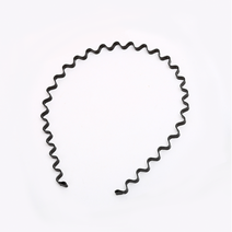 남녀공용 웨이브 철사 머리띠 스프링 남성 헤어밴드